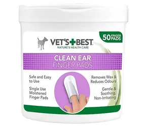 VET´S BEST Čistiaca utierka na uši - náprstok