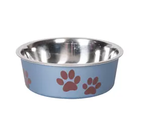 Karlie Miska nerezová s plastovým opláštením metalická modrá 12cm 300ml