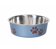 Karlie Miska nerezová s plastovým opláštením metalická modrá 14cm 450ml