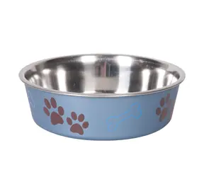 Karlie Miska nerezová s plastovým opláštením metalická modrá 17.5cm 800ml