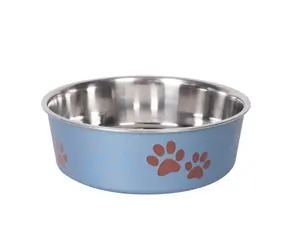 Karlie Miska nerezová s plastovým opláštením metalická modrá 23cm 2200ml