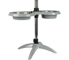 Flamingo SUVI sivá 1100ml a 1500ml / Stojan + 2 misky pre psa