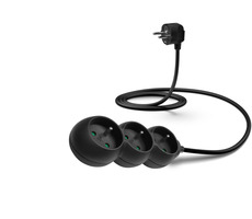 CONNECT IT CES-1327-BK predlžovací kábel 230V čierna / 1.5m / 3 zásuviek