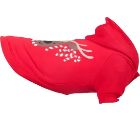 Flamingo Vianočná mikina pre psov červená 25cm