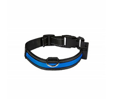 Num&#39;axes Svietiaci obojok modrá - Veľkosť M