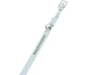 Flamingo ALP Obojok pre psov s rolničkou Monte Carlo modrá - 30x1cm