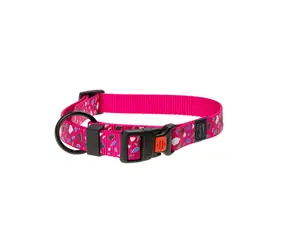 Karlie ASP Mix&amp;Match Obojok ružová motív CHIP - veľkosť M 40-55cm 20mm
