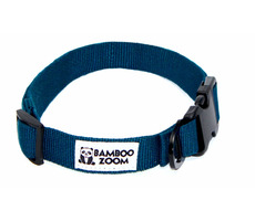 Bamboo Zoom Obojok pre psov modrá - veľkosť S