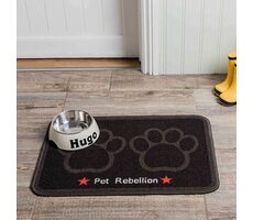 Pet Rebellion Dinner Mate Jet Black čierna 40x60cm / Koberček pod misku