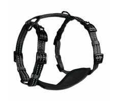 Alcott Reflexný postroj pre psov čierna - veľkosť L