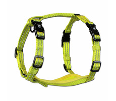 Alcott Reflexný postroj pre psov žltá - veľkosť M