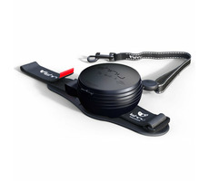 Lishinu3 vodítko čierna - veľkosť XS (2-4kg) / Hands-free samonavíjacie vodítko s lanom