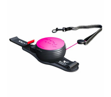 Lishinu3 NEON vodítko ružová - veľkosť M (8-12kg) / Hands-free samonavíjacie vodítko s lanom