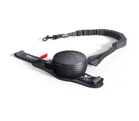 Lishinu3 Bungee vodítko čierna - veľkosť L (13-40kg) / Hands-free samonavíjacie vodítko s lanom