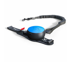 Lishinu3 Bungee vodítko modrá - veľkosť L (13-40kg) / Hands-free samonavíjacie vodítko s lanom