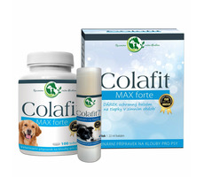 Colafit Darčekový balíček - malý / 1x Colafit Max forte 100 tob. + 1x ochraný balzam na labky Colafit 7