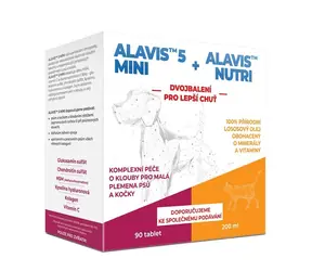 ALAVIS 5 MINI 60 kapsúl + ALAVIS Nutri 200ml / Komplexná kĺbová výživa pre psov malých plemien a mačky