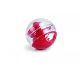 Beeztees Twirly Loptička na maškrty pre mačky plastová červená 5.5cm