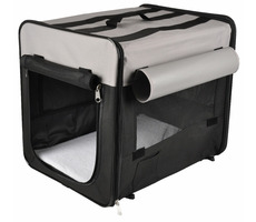 Flamingo Smart Top Plus Prepravka pre psov čierno-šedá 109x71x81cm