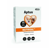 Aptus Nutrisal plv. 10x25g/pre udržovanie rovnováhy tekutín v organizme psov a mačiek.