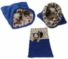 Marysa pelech 3v1 pre šteniatka &amp; mačiatka modrá-hnedá kolieska