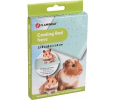 Flamingo chladiaca podložka pre hlodavce plastová s vnútorným plnením / 14x10x1.6cm