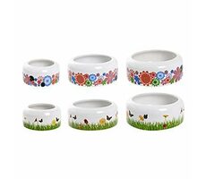 Flamingo Keramická dekoratívna miska pre hlodavce 11.5cm 250ml