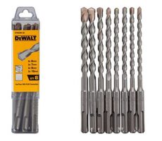 DeWalt DT60300 / Sada 8ks vrtákov do betónu / SDS-Plus / 6/7/8/10 mm