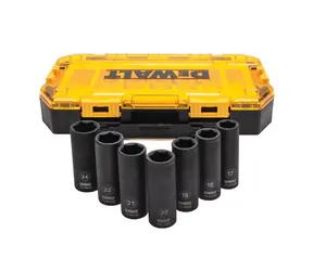 DeWalt DWMT74737 Sada 7ks predĺžených rázových hlavíc 1/2"