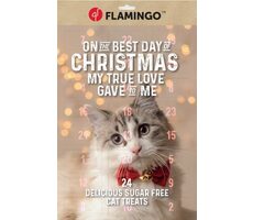 Flamingo Adventný kalendár s maškrtami pre mačky 295 g