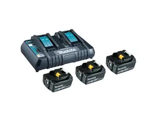 Makita 198458-6 štartovný set - nabíjačka &amp; 3x aku / 18V / 5.0Ah / Li-ion