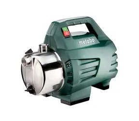 Metabo P 4500 INOX / Záhradné čerpadlo / 1300W / Kapacita 3300l/h / Tlak 4.8 bar / Výtlačná výška 48m / Vnútorný závit 1"