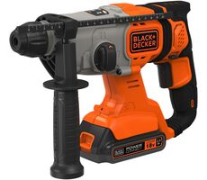 Black&amp;Decker BCD900E2K / Aku kombinované vŕtacie a sekacie kladivo / 18V / 2x 2.5 Ah aku / 180 ot-min / 6350 príklepov-min