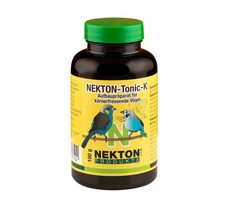 Nektón Tonic K 100g - krmivo s vitamínmi &amp; aminokyselinami a stopovými prvkami pre zrnožravé vtáky.