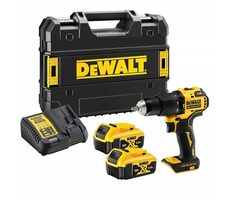 DEWALT DCD709P2T / Aku Bezuhlíková príklepová vŕtačka / 18 V XR Li-Ion XRP / 2x 3.0Ah