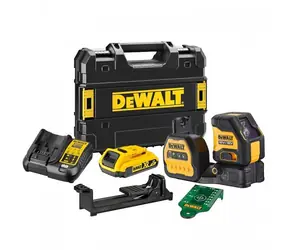 DEWALT DCE088D1G18 / Nivelačný prístroj / Dosah 50m / Presnosť: 3 mm / príslušenstvo