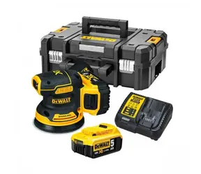 DEWALT DCW200P2 / Aku vibračná brúska / 18V / 2x 5.0Ah / 12.000-14.000 kmitov-min / Rozkmit 1.6 mm