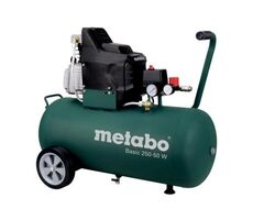 Metabo BASIC 250-50 W / Olejový kompresor / 1500 W / 50 L / Tlak 8 bar / 110 l/min