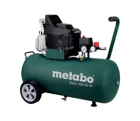 Metabo BASIC 250-50 W / Olejový kompresor / 1500 W / 50 L / Tlak 8 bar / 110 l/min