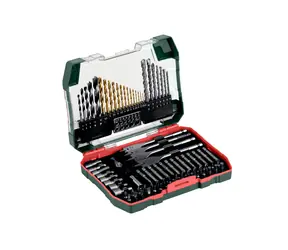 Metabo 626708000 / Sada príslušenstva 86ks / vrtáky / bity / záhlbník do dreva
