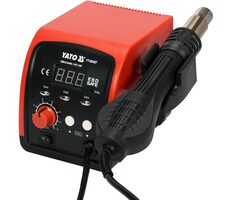 YATO YT-82457 / Teplovzdušná spájkovacia stanica s LED displejom / 750W / 100 - 500°C