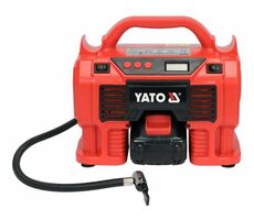 YATO YT-23247 / Bezolejový aku kompresor / 60W / Tlak 11 bar / 21 L za minútu / 18V / 3.0Ah