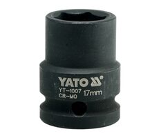 YATO YT-1007 / Nadstavec 1/2" rázový šesťhranný 17 mm / CrMo