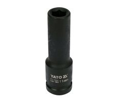 YATO YT-1031 / Nadstavec 1/2" rázový šesťhranný hlboký 11 mm / CrMo