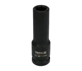 YATO YT-1032 / Nadstavec 1/2" rázový šesťhranný hlboký 12 mm / CrMo