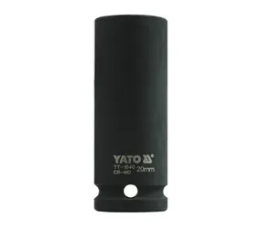 YATO YT-1040 / Nadstavec 1/2" rázový šesťhranný hlboký 20 mm / CrMo