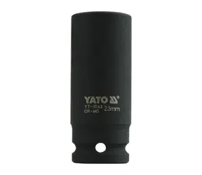 YATO YT-1043 / Nadstavec 1/2" rázový šesťhranný hlboký 23 mm / CrMo