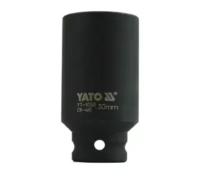 YATO YT-1050 / Nadstavec 1/2" rázový šesťhranný hlboký 30 mm / CrMo