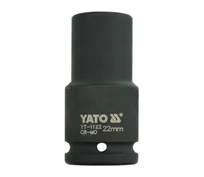 YATO YT-1122 / Nadstavec 3/4" rázový šesťhranný hlboký 22 mm / CrMo