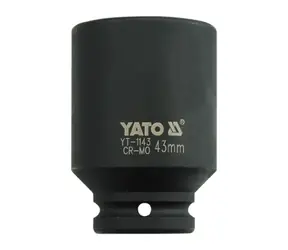 YATO YT-1143 / Nadstavec 3/4" rázový šesťhranný hlboký 43 mm / CrMo